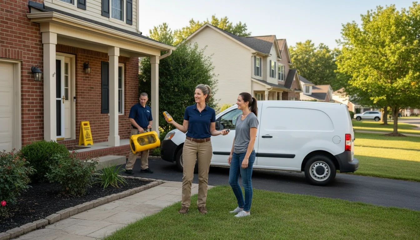 Residential water damage restoration in North Hero, VT